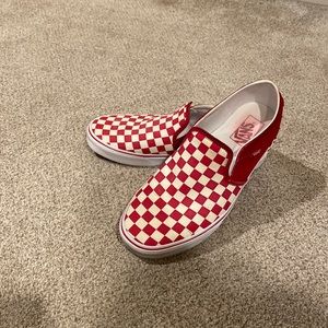 Red check Asher Vans